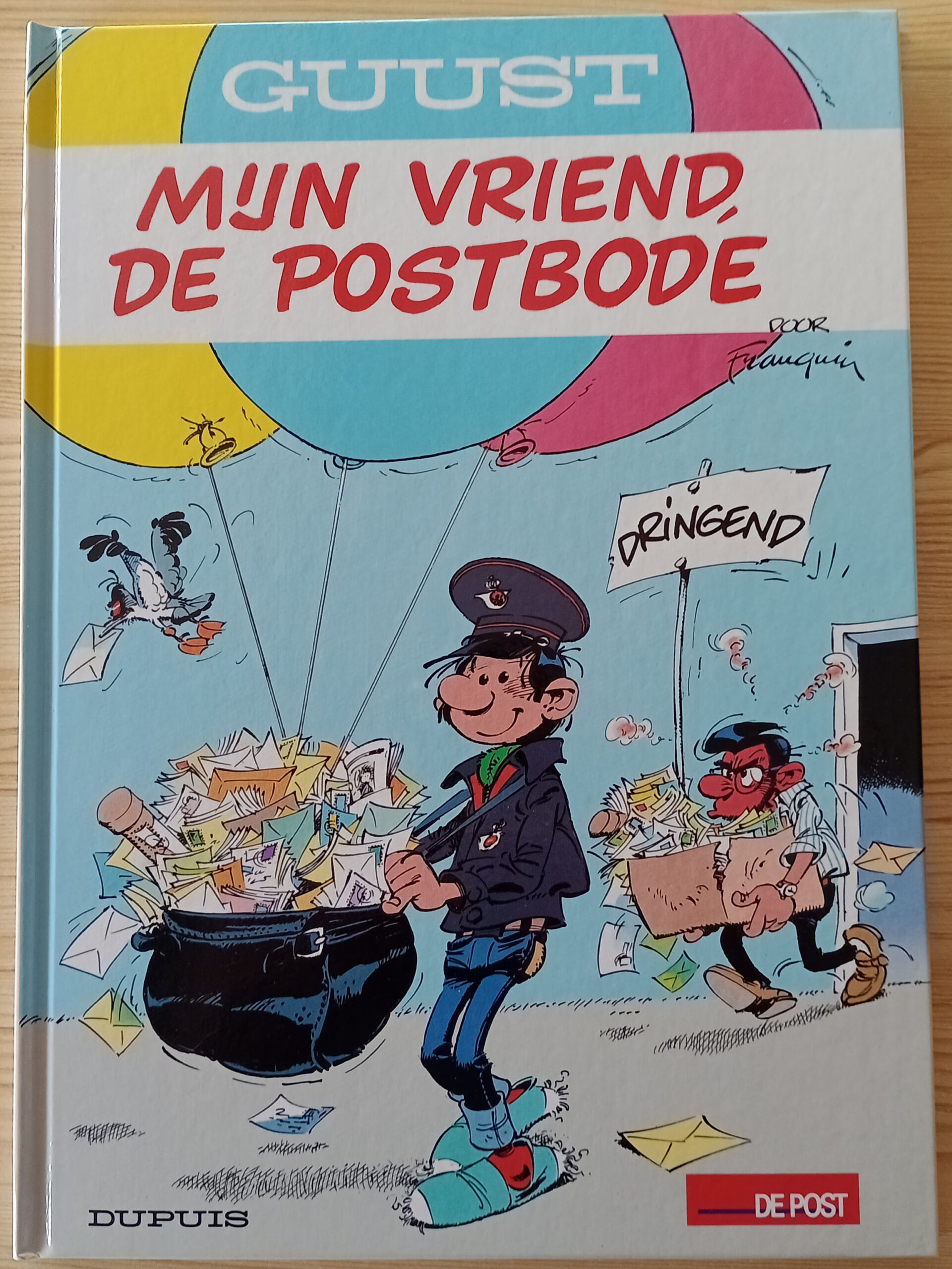 Guust: mijn vriend de postbode (Gaston Lagaffe: Le facteur est mon ami), avec timbre