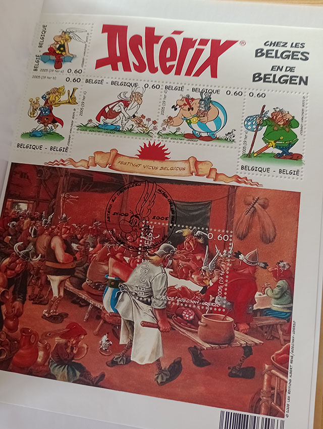 Astérix. Niet Gek Die Galliërs ! (Astérix, Ils sont timbrés ces Gaulois! Tirage limité numéroté avec timbres) – Image 2