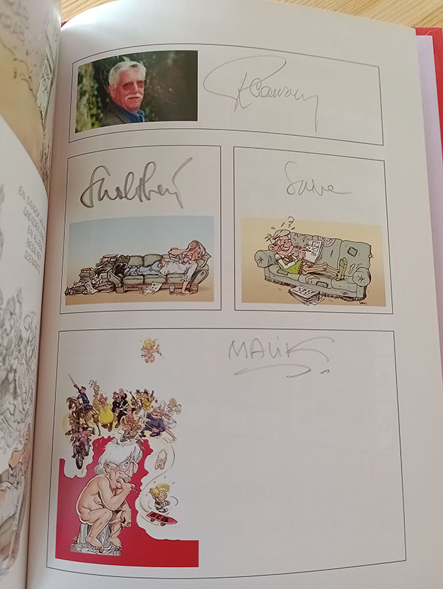 Les Duos de Cauvin (en néerlandais) limité 200 ex. et signé par Walthéry, Malik et Saive – Image 2